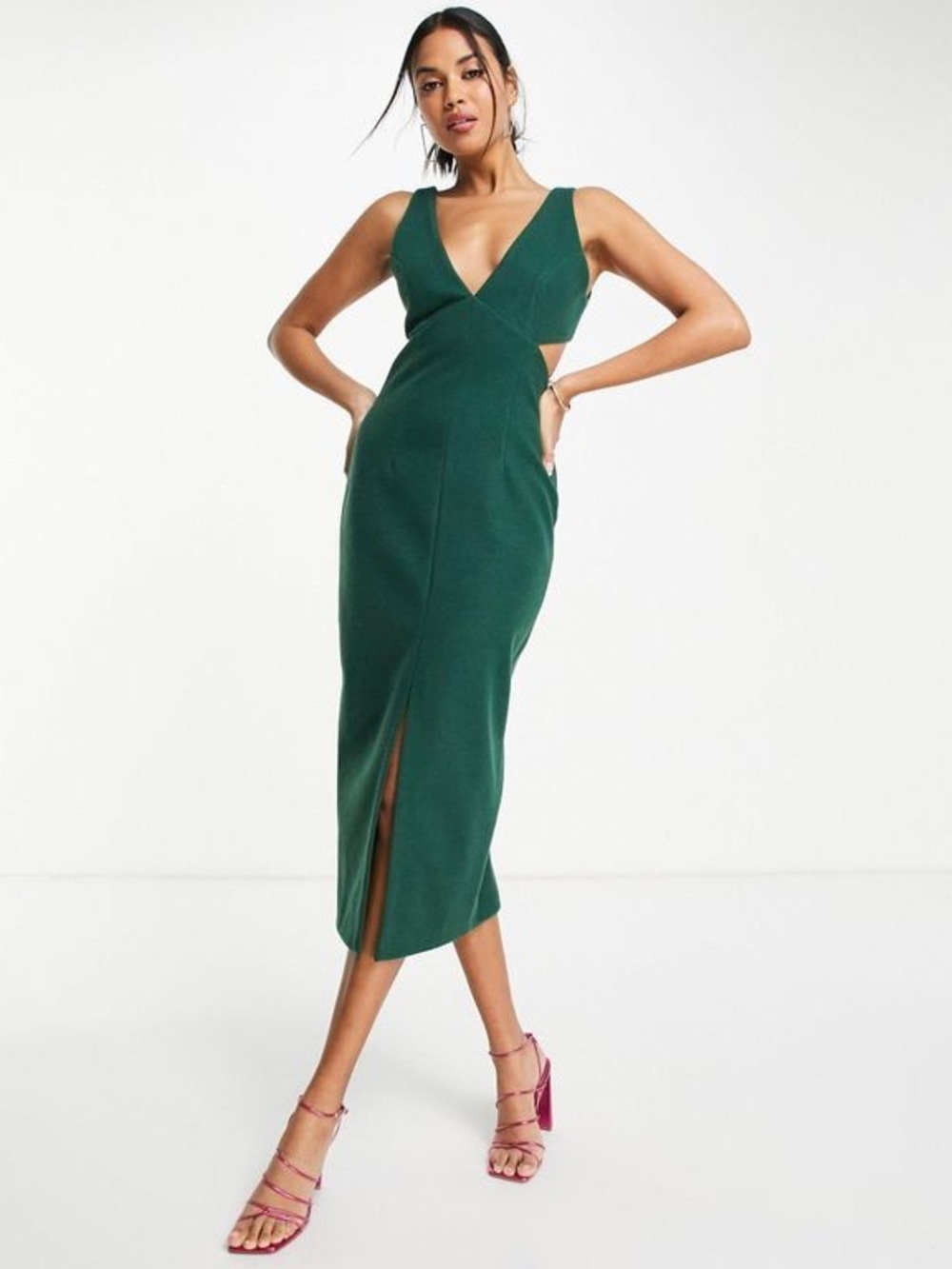 ASOS DESIGN 💫 BLOGGERS AND INFLUENCERS SPECIAL Structured Midi Dress Size 10 NWT